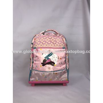 Plastic school clearance bags with wheels