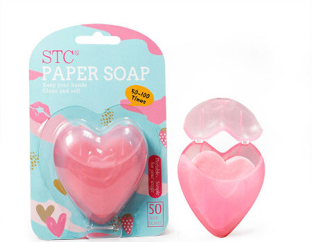 2 Boxes Disposable Cute Mini Flower-shaped Paper Soap Flakes Wash