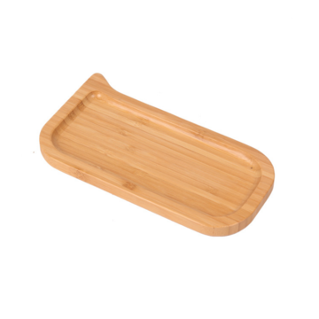 Platos de bambú 100% naturales hechos a mano, paletas de bambú para frutas, ideales para el hogar y comidas al aire libre.