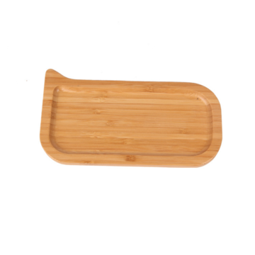 Platos de bambú 100% naturales hechos a mano, paletas de bambú para frutas, ideales para el hogar y comidas al aire libre.