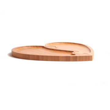 Platos de bambú 100% naturales hechos a mano, paletas de bambú para frutas, ideales para el hogar y comidas al aire libre.