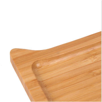 Platos de bambú 100% naturales hechos a mano, paletas de bambú para frutas, ideales para el hogar y comidas al aire libre.