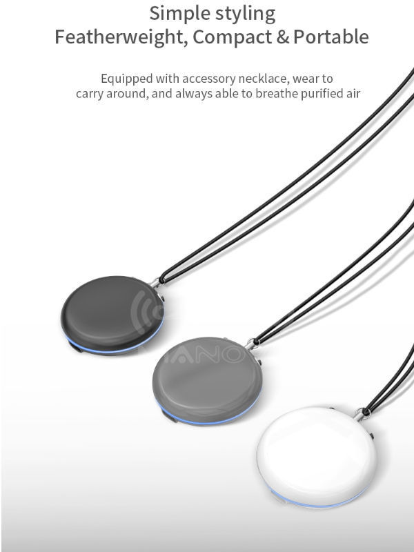 Car Ozone Hepa Uv Portable Home Ionizer Personal Necklace negative ion