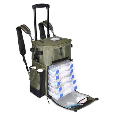 Fishing Tackle Bag Outdoor Rollered Fishing Bags With Wheels Rolling Fishing  Backpack Tackle Bags $24.84 - Wholesale China Fishing Bag at Factory Prices  from Ji an Yehoo Tourism Products Co., Ltd