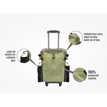 Fishing Tackle Backpack with Waist Pack Large Waterproof Tackle Bag with  Protective Rain Cover Without Tackle Box - China Durable Canvas Fishing Bag  and Organizer Bag price
