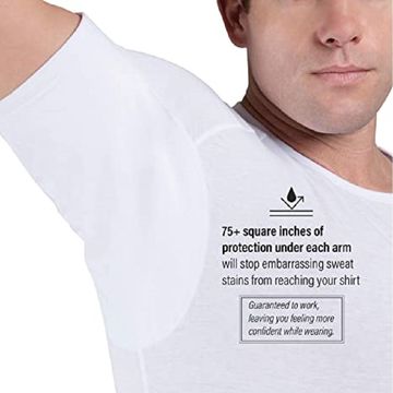 Buy Wholesale China Fast Shipping Men's Plain White Modal/spandex T-shirt  Sweatproof Undershirt With Underarm Sweat Pads & Modal/spandex Blank O-neck  Sweatproof Undershirt at USD 4.5