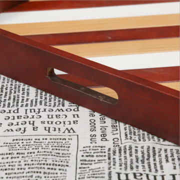 Bandeja grande de madera maciza, platos de madera cuadrados con rayas de colores, se aceptan personalizaciones