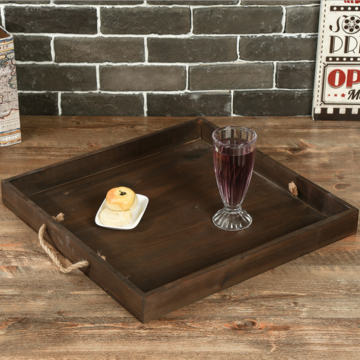 Platos de madera cuadrados, bandeja de madera para comedor de hotel, bandeja de té, se aceptan personalizaciones