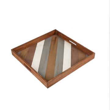 Platos de madera cuadrados, bandeja de madera para comedor de hotel, bandeja de té, se aceptan personalizaciones