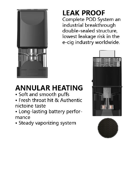 China Exquisite 1ml THC Empty Pax Era compatible Ceramic Vape Pod with