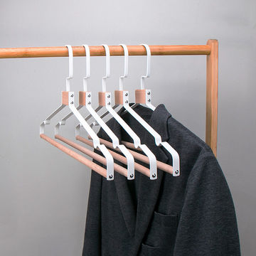 Wooden Henger with Round Rod/Matel Hook - China Wooden Hangers and Pants  Hangers price
