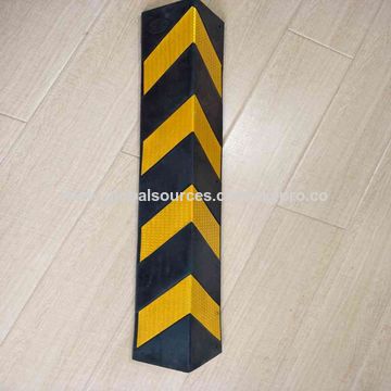 Black & Yellow 1000mm Length Rubber Wall Corner Protector - China Corner  Protector, Corner Guard