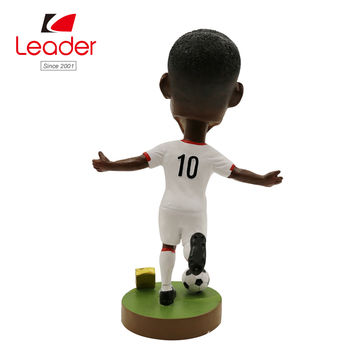 Soccer Player Bobblehead Polyresin