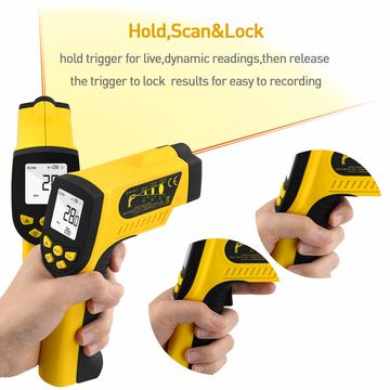 Buy Wholesale China Holdpeak Infrared Thermometer Hp-1300-1 Digital Laser  Thermometer, Non-contact Ir Temperature Gun & Thermometer at USD 26.68