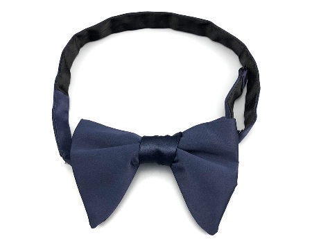 The Tie Bar 80% Linen/20% Silk Spring Break Stripe Light Blue Self-Tie Bow Tie 