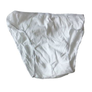 Disposable men's black cotton underwear for hospital travel spa