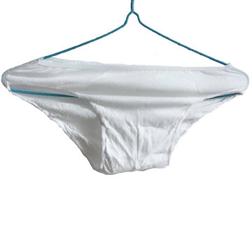 60 PCS Disposable Panties in White for Women, Men, Bikini Panties, One Time  Use Underwear for Travel, Spa, Waxing