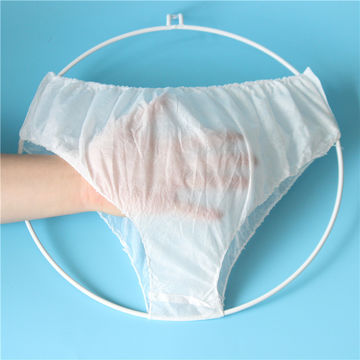 Hot 6Pcs/Set Disposable Non Woven Paper Brief Panties Underwear