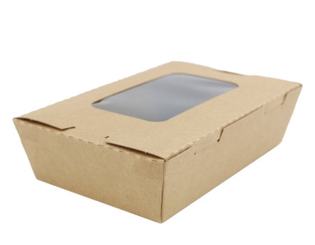 Take out Salad Box with Window, Reusable Kraft Brown Food Storage Containers,  Freezer Safesignature Packaging Hot Food Box for Work - China Disposable  Kraft Paper Take-out Box and Kraft Paper Take-out Box