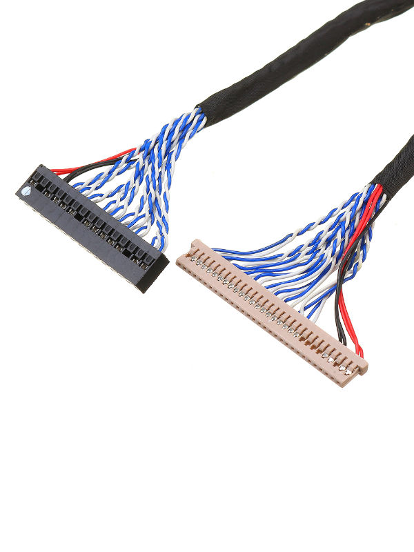 Câble LVDS 30 Broches Pour écran LCD 17/19 Pouces - 8 Bits, 2 Voies, 26cm, Pour Réparation/réglage