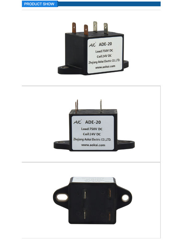 China 750V 20A SPST NO Normally Open 24V Contactor for Hybrid Vehicles ...