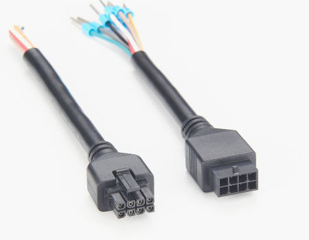 Cable Assembly 1m Power to Power 8 to 8 POS F-F Crimp to Crimp 20AWG 245132-0810 2 Items 