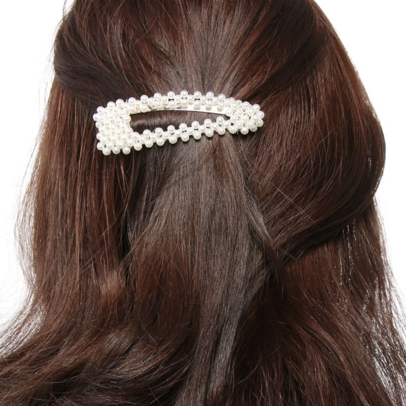 Buy Wholesale China 5pcs/set Fashion Pearl Hair Clip Snap Button