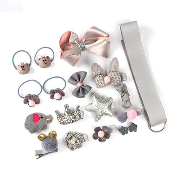 Hair Accessories Girl Bow Clip  Cute Girl Hair Accessories Set