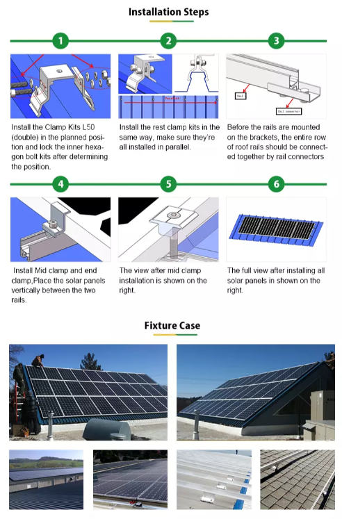 China Standseam Metal Pitch Panel Roof Mounting Systemroof Flashing ...