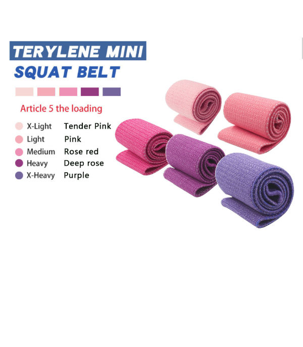 5 Pack Custom Mini Pink Set Yoga Stretch Terylene Woven Fabric Fitness