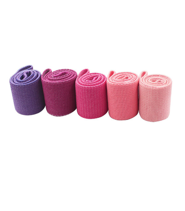 5 Pack Custom Mini Pink Set Yoga Stretch Terylene Woven Fabric Fitness
