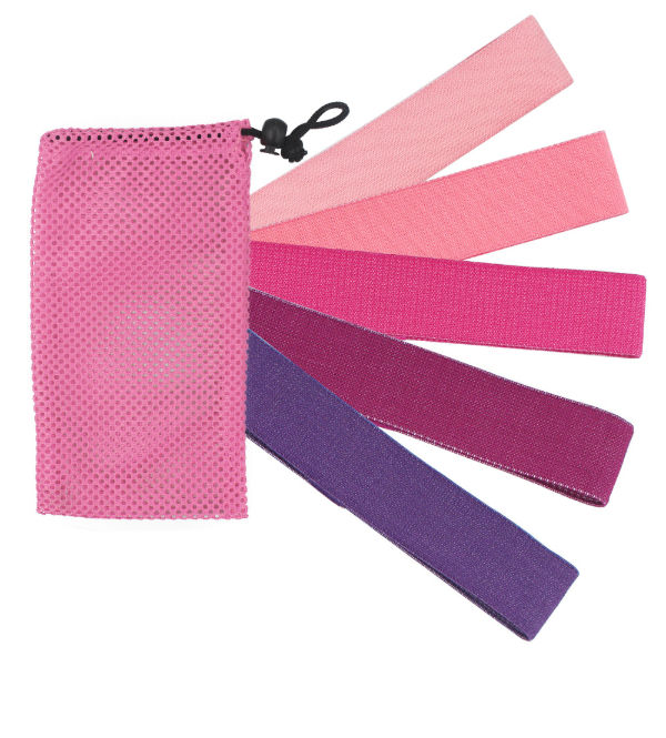 5 Pack Custom Mini Pink Set Yoga Stretch Terylene Woven Fabric Fitness