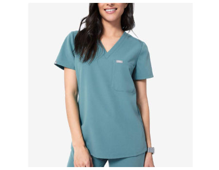 Newly Unisex Pet Hospital Hats Color Blue Spa Uniform Printing Scrubs Adjustable