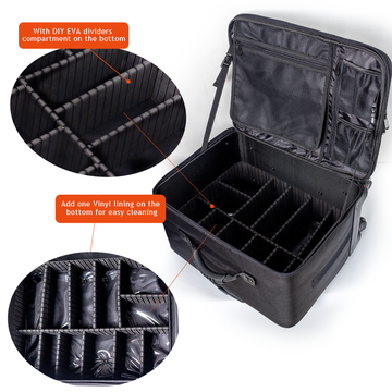 Source Multi-Functional Adjustable Divider Travel Barber Case