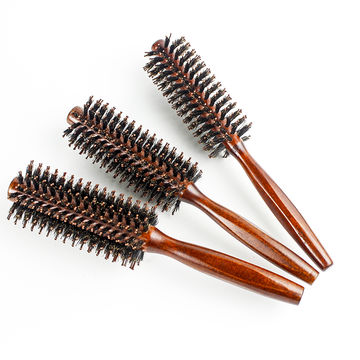 100% Natural Boar Bristle Nylon Wood Round Brushes for Women & Men, Wooden  Rounder Blow Drying Hair Brushes for All Hair Types, Professional Hair  Styling Brush - China Hair Brush and Hairbrush