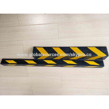 Black & Yellow 1000mm Length Rubber Wall Corner Protector - China Corner  Protector, Corner Guard