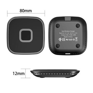 Hochmargige Produkte 5W/7W/10W/15W Ladegerät Universal Qi Kabellose automatische Induktion