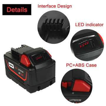 China For Milwaukee 18V/9Ah Lithium-ion Replacement M18 Cordless Power ...