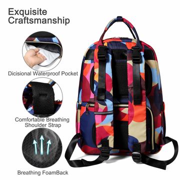 Diaper Bags for Mom Dad Baby Girls Boy, Cute Mult Diaper Nappy Bag Travel  Back Pack,Waterproof Maternity Changing Bag Baby Stuff with USB Charging