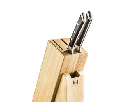 Wood Knife Block With Bristles Kitchen, Wooden Knife Set Hs Code