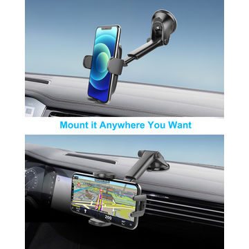 Buy Wholesale China Car Phone Mount, Mpow Long Arm Windshield Phone Holder,  Washable Suction Cup Car Mount & Car Mobile Phone Mount Holder at USD 1