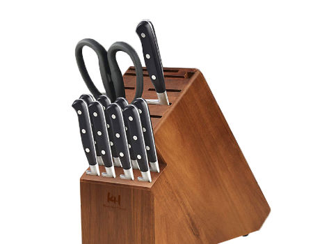 wood knife storage block