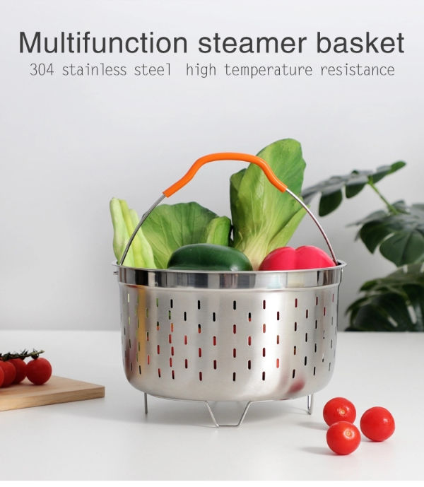 China Nicety stainless steel mesh vegetable/food steamer basket for