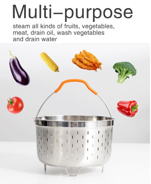 China Nicety stainless steel mesh vegetable/food steamer basket for