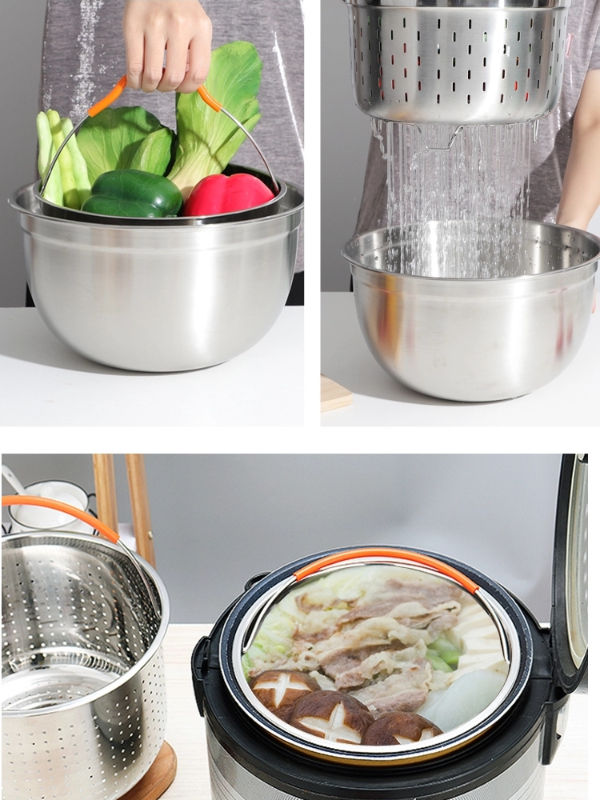 China Nicety stainless steel mesh vegetable/food steamer basket for