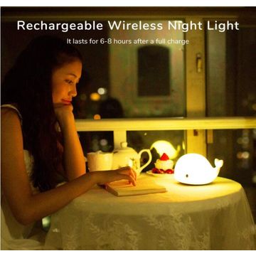 Luz Nocturna Infantil, Luz Nocturna Infantil de Silicona Segura, 7 LED  Multicolores, Luz Nocturna Recargable USB para Niños, con Temporizador,  Regalos para Niñas y Niños