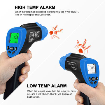 Digital Food BBQ Cooking Thermometer Instant Read Pyrometer Temperature  Gauge with Adjustable Probe LCD Backlit Display