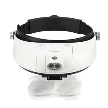 NO.11537DC 1.5X 2.5X 3.5X 5X Rechargeable Head Wearing Magnifying Glasses  with LED