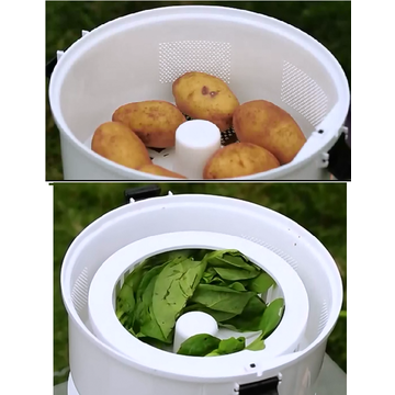Electric 1kg Automatic Potato Peeler Cutter Machine 6 Blades
