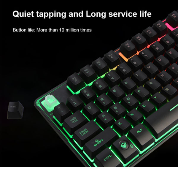 MeeTion K9300 Wired Gaming Keyboard, 19 Keys Anti-ghosting Rainbow ...